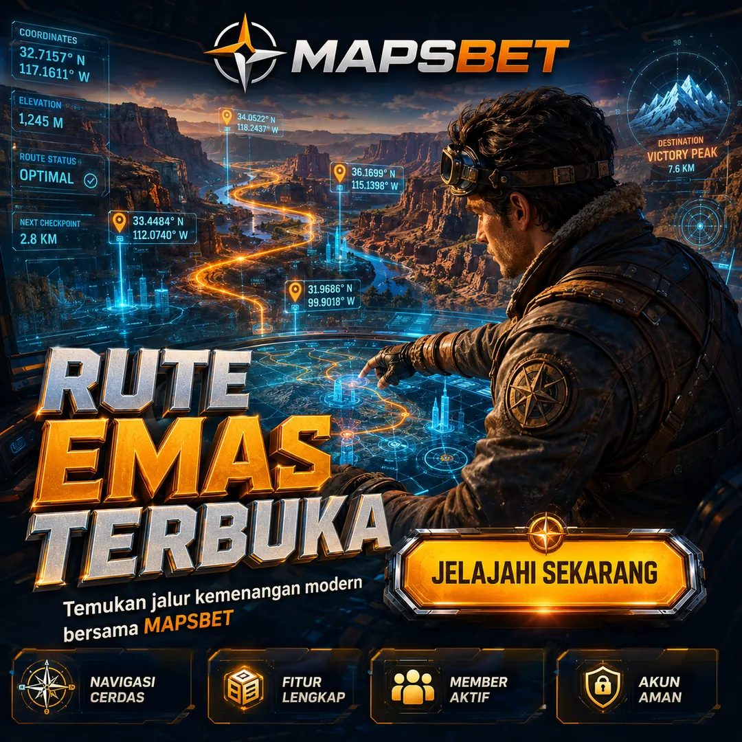 Banner MAPSBET — ilustrasi layanan dan kategori permainan